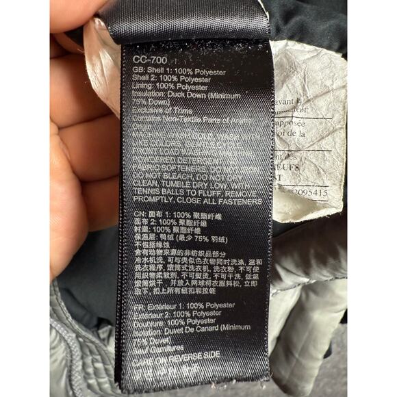 Marmot Mens G73550 600 Fill Down Gray Puffer Jacket - Size Medium - Picture 7 of 10